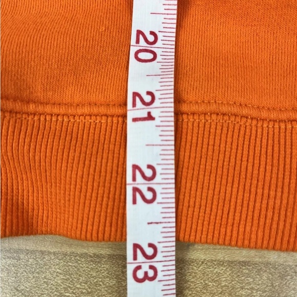 Buzz Aldrin Pacsun Orange Hooded Sweatshirt Large Hoodie Pullover NASA Patches - Picture 9 of 9